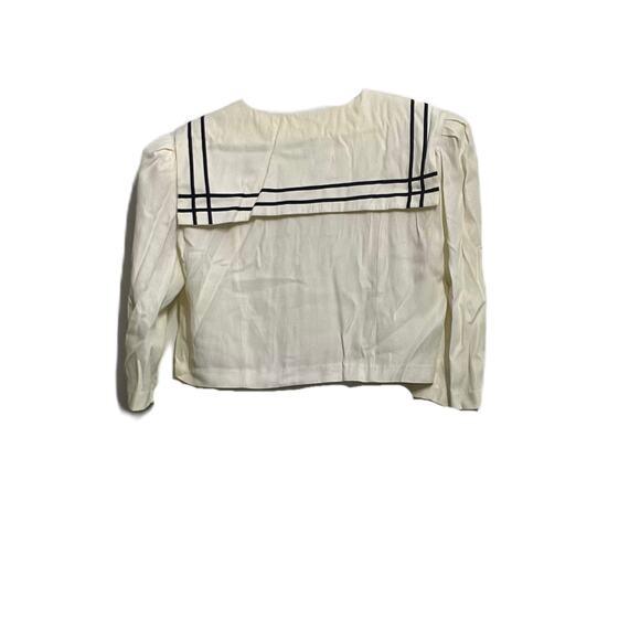 Betsy's Things Vintage Two Piece Nautical Set Navy and White 13/14 Style 7793 - Picture 3 of 9